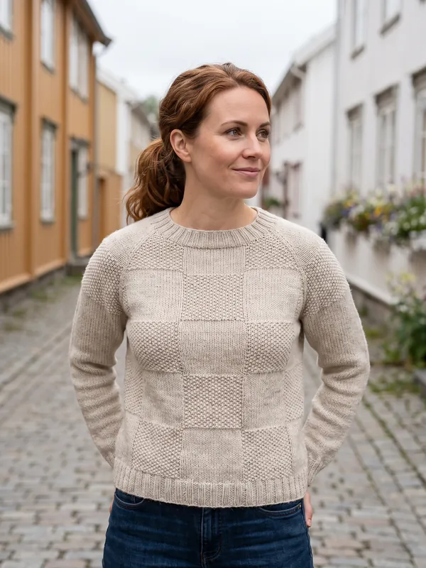 Strukturgenser i fargen Lin, i bruk